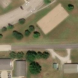 Sand Volleyball Court, Chillicothe, MO — aerial view