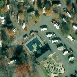 Volleyball Court, PA — aerial view