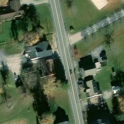 Sand Volleyball Court, PA — aerial view
