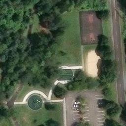 Sand Volleyball Court, Berlin, NJ — aerial view