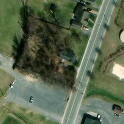Volleyball Court, Greencastle, PA — aerial view
