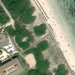 Sand Volleyball Court — aerial view