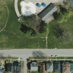Sand Volleyball Court, Indianapolis city (balance), IN — aerial view