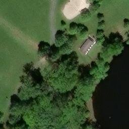 Sand Volleyball Court, DE — aerial view