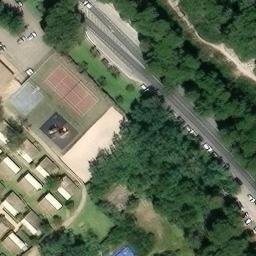 Sand Volleyball Court — aerial view