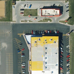 Sand Volleyball Court, St. Joseph, MO — aerial view