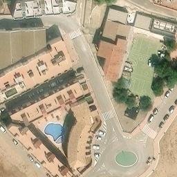 Volleyball Court near la Llosa — aerial view