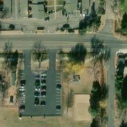 Sand Volleyball Court, Applewood, CO — aerial view