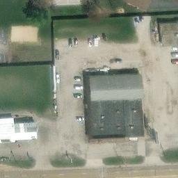 Sand Volleyball Court, Springfield, IL — aerial view