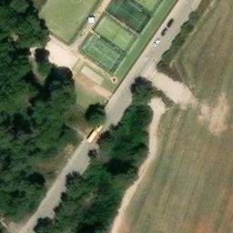 Sand Volleyball Court — aerial view