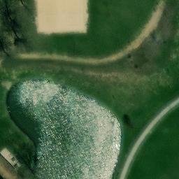 Sand Volleyball Court, Rochester, IL — aerial view