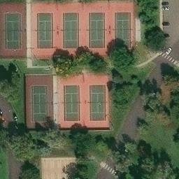 Volleyball Court, Denver, CO — aerial view