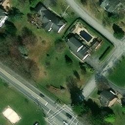 Sand Volleyball Court, Waynesboro, PA — aerial view