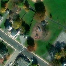 Volleyball Court, PA — aerial view