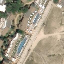 Sand Volleyball Court — aerial view