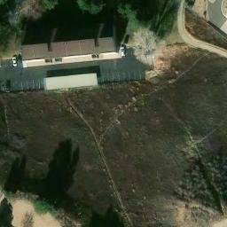 Sand Volleyball Court, Golden, CO — aerial view