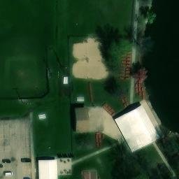 Sand Volleyball Court, Springfield, IL — aerial view