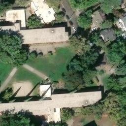 Sand Volleyball Court, Chico, CA — aerial view