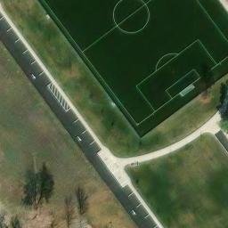 Volleyball Court, Aurora, CO — aerial view