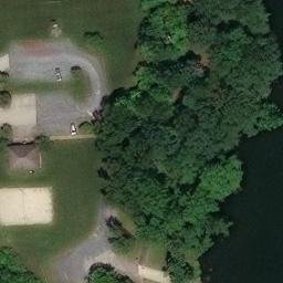 Volleyball Court, Pitman, NJ — aerial view