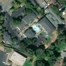 Sand Volleyball Court, Chico, CA — aerial view