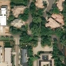 Volleyball Court, Denver, CO — aerial view