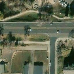 Sand Volleyball Court, Lakewood, CO — aerial view