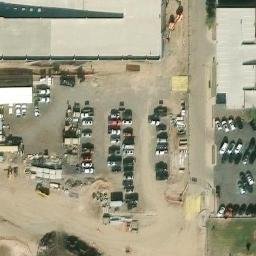 Sand Volleyball Court, Glendale, CO — aerial view