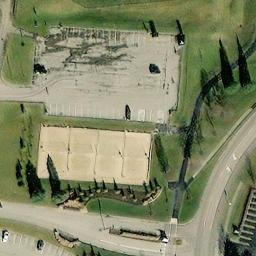 Sand Volleyball Court, Kettering, OH — aerial view