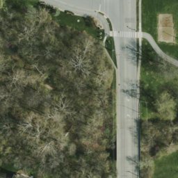 Volleyball Court, Beech Grove, IN — aerial view