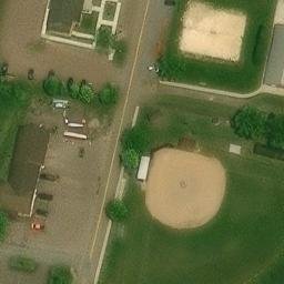 Sand Volleyball Court, Grantsville, MD — aerial view
