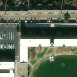 Volleyball Court, Glendale, CO — aerial view