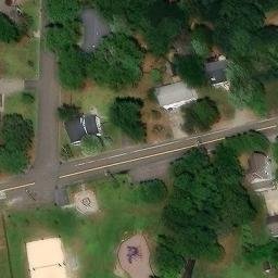 Sand Volleyball Court, Manahawkin, NJ — aerial view
