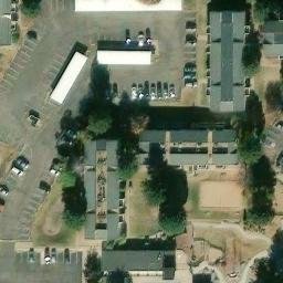 Sand Volleyball Court, Denver, CO — aerial view