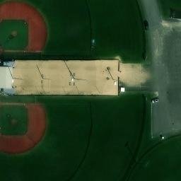 Sand Volleyball Court, Chatham, IL — aerial view