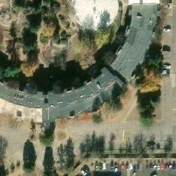 Volleyball Court, Four Square Mile, CO — aerial view