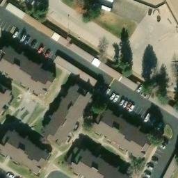 Volleyball Court, Aurora, CO — aerial view