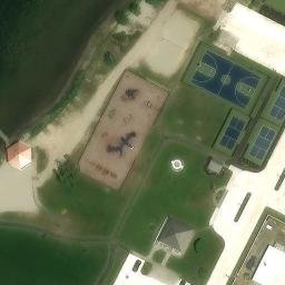 Sand Volleyball Court, Harvey Cedars, unknown — aerial view