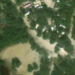 Sand Volleyball Court, NJ — aerial view