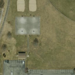 Sand Volleyball Court, Plainfield, IN — aerial view