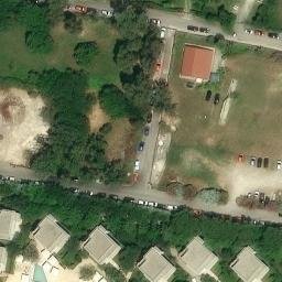 Sand Volleyball Court — aerial view