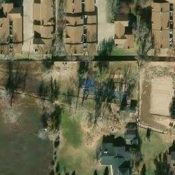Volleyball Court, Lakewood, CO — aerial view