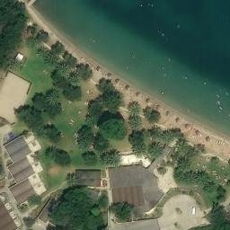 Sand Volleyball Court — aerial view