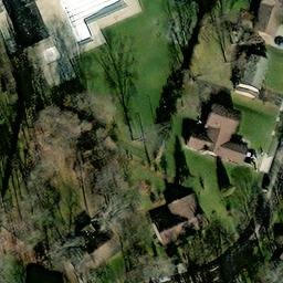 Volleyball Court, Kettering, OH — aerial view