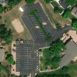 Sand Volleyball Court, Aurora, CO — aerial view