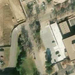 Volleyball Court, Denver, CO — aerial view