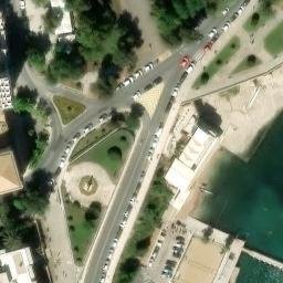 Sand Volleyball Court — aerial view