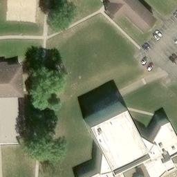 Sand Volleyball Court, Circleville, OH — aerial view