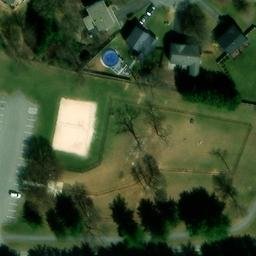 Volleyball Court, Halfway, MD — aerial view