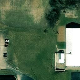 Sand Volleyball Court, Pittsfield, IL — aerial view